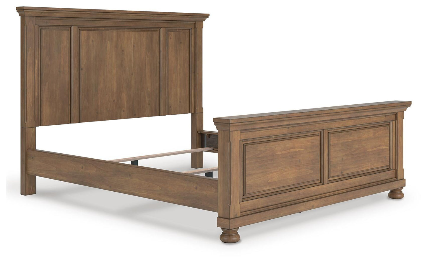 Vandenmore California  Panel Bed With Mirrored Dresser