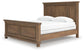 Vandenmore California  Panel Bed With Mirrored Dresser