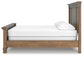 Vandenmore California  Panel Bed With Mirrored Dresser