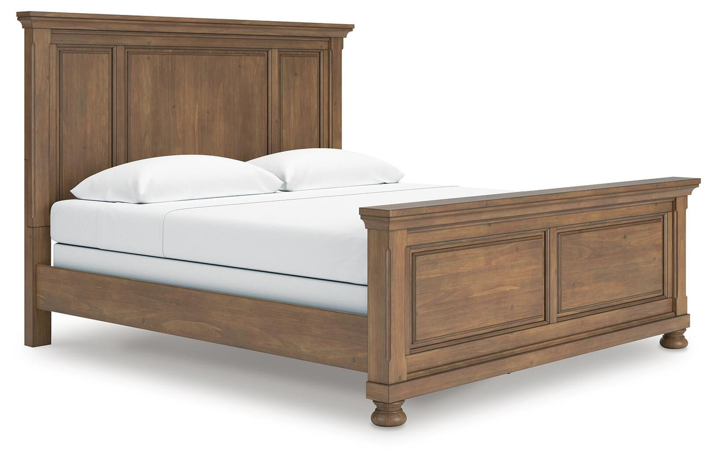 Vandenmore  Panel Bed With Mirrored Dresser And Nightstand
