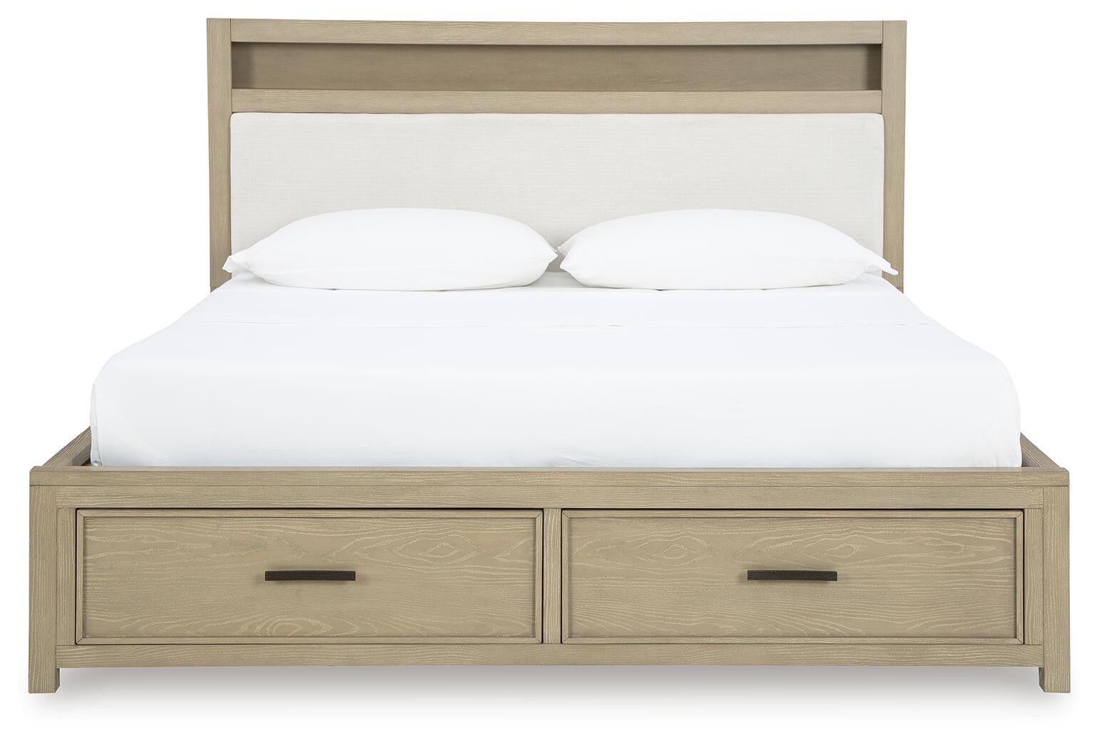 Calmoro  Bookcase Bed With Mirrored Dresser And Nightstand Signature Design by Ashley®