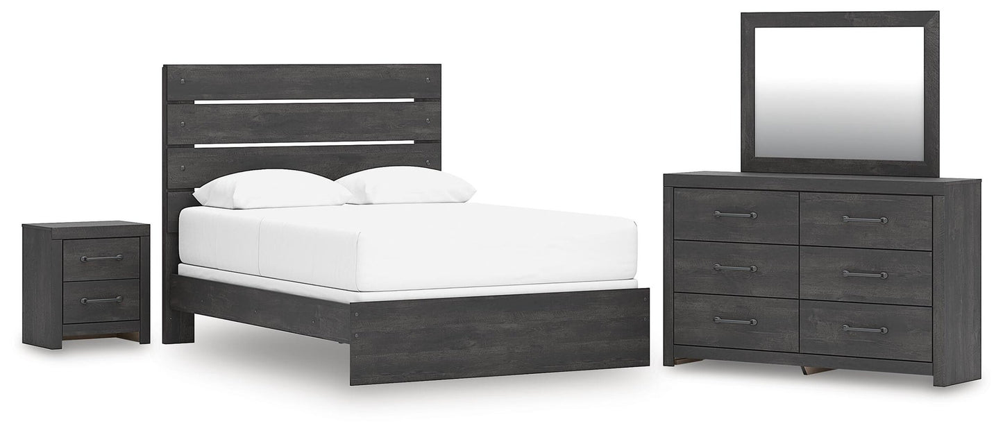 Delmorta  Panel Bed, Dresser, Mirror And Nightstand Signature Design by Ashley®