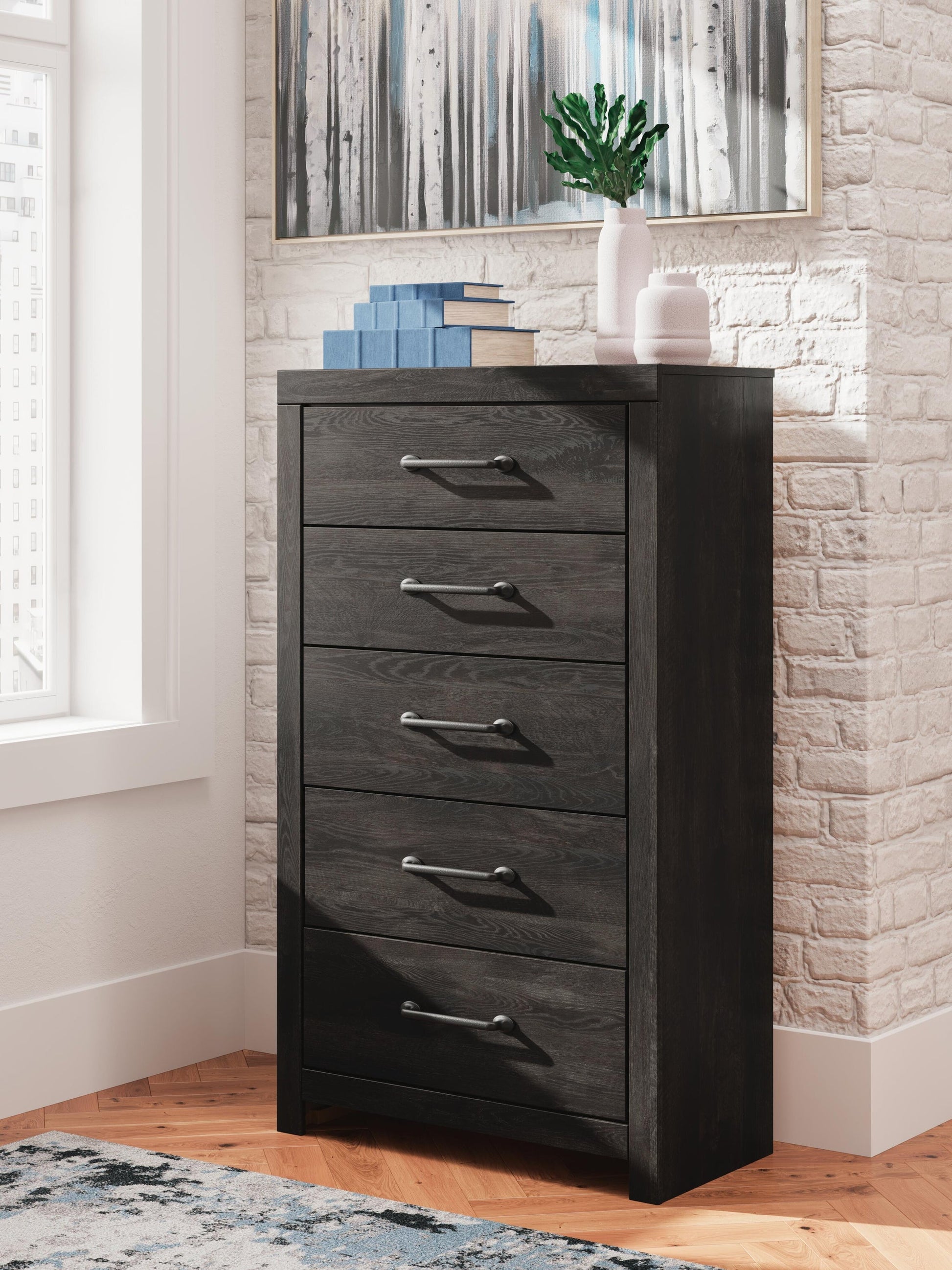 Delmorta  Panel Bed, Dresser, Mirror, Chest And Nightstand Signature Design by Ashley®
