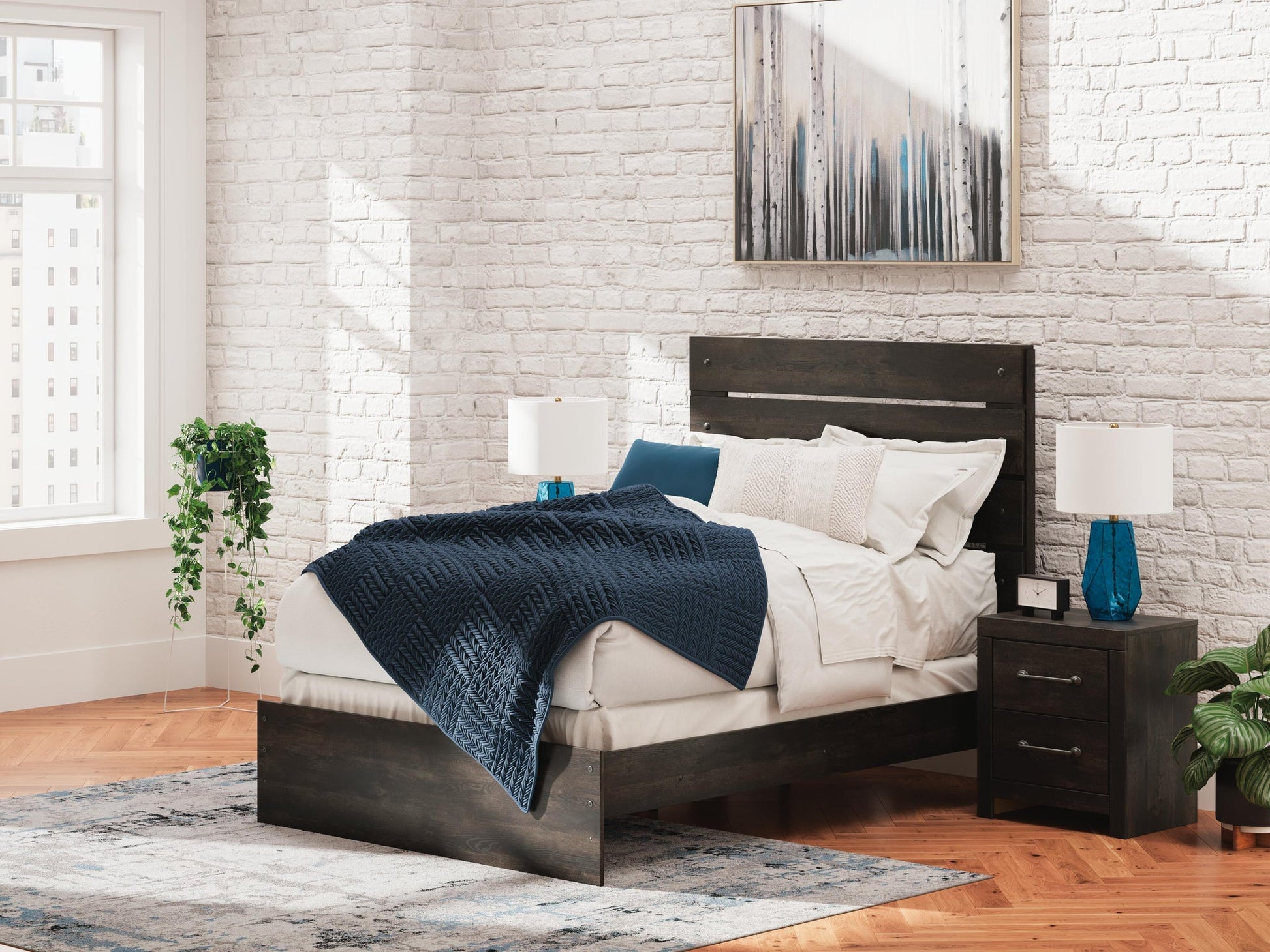 Delmorta  Panel Bed, Dresser, Mirror, Chest And Nightstand Signature Design by Ashley®