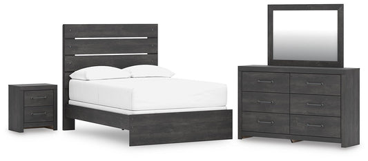 Hollivern  Panel Bed, Dresser, Mirror And Nightstand Signature Design by Ashley®