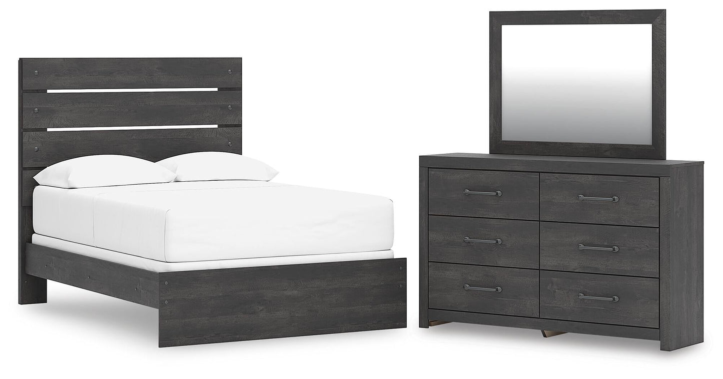 Delmorta  Panel Bed, Dresser And Mirror Signature Design by Ashley®