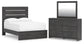 Delmorta  Panel Bed, Dresser And Mirror Signature Design by Ashley®