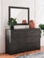 Delmorta  Panel Bed, Dresser And Mirror Signature Design by Ashley®