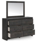 Delmorta  Panel Bed, Dresser And Mirror Signature Design by Ashley®