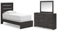 Delmorta  Panel Bed, Dresser And Mirror Signature Design by Ashley®