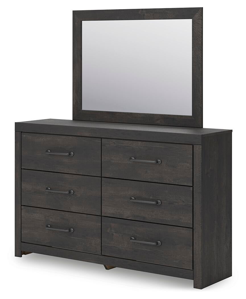 Delmorta  Panel Bed, Dresser And Mirror Signature Design by Ashley®
