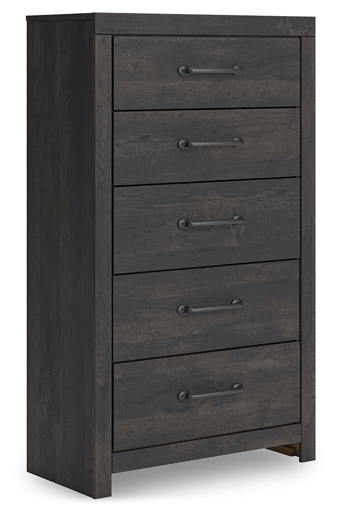 Delmorta  Panel Bed With Storage, Dresser, Mirror, Chest And Nightstand Signature Design by Ashley®