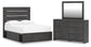 Delmorta  Panel Bed With Storage, Dresser And Mirror Signature Design by Ashley®
