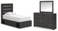 Delmorta  Panel Bed With Storage, Dresser And Mirror Signature Design by Ashley®
