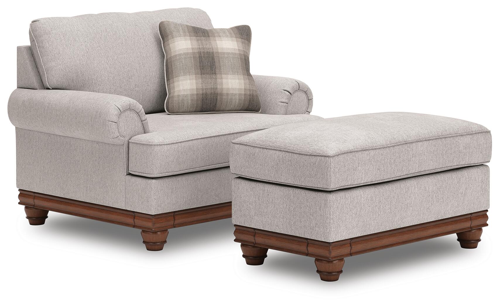 Stoughton Chair and Ottoman Signature Design by Ashley®