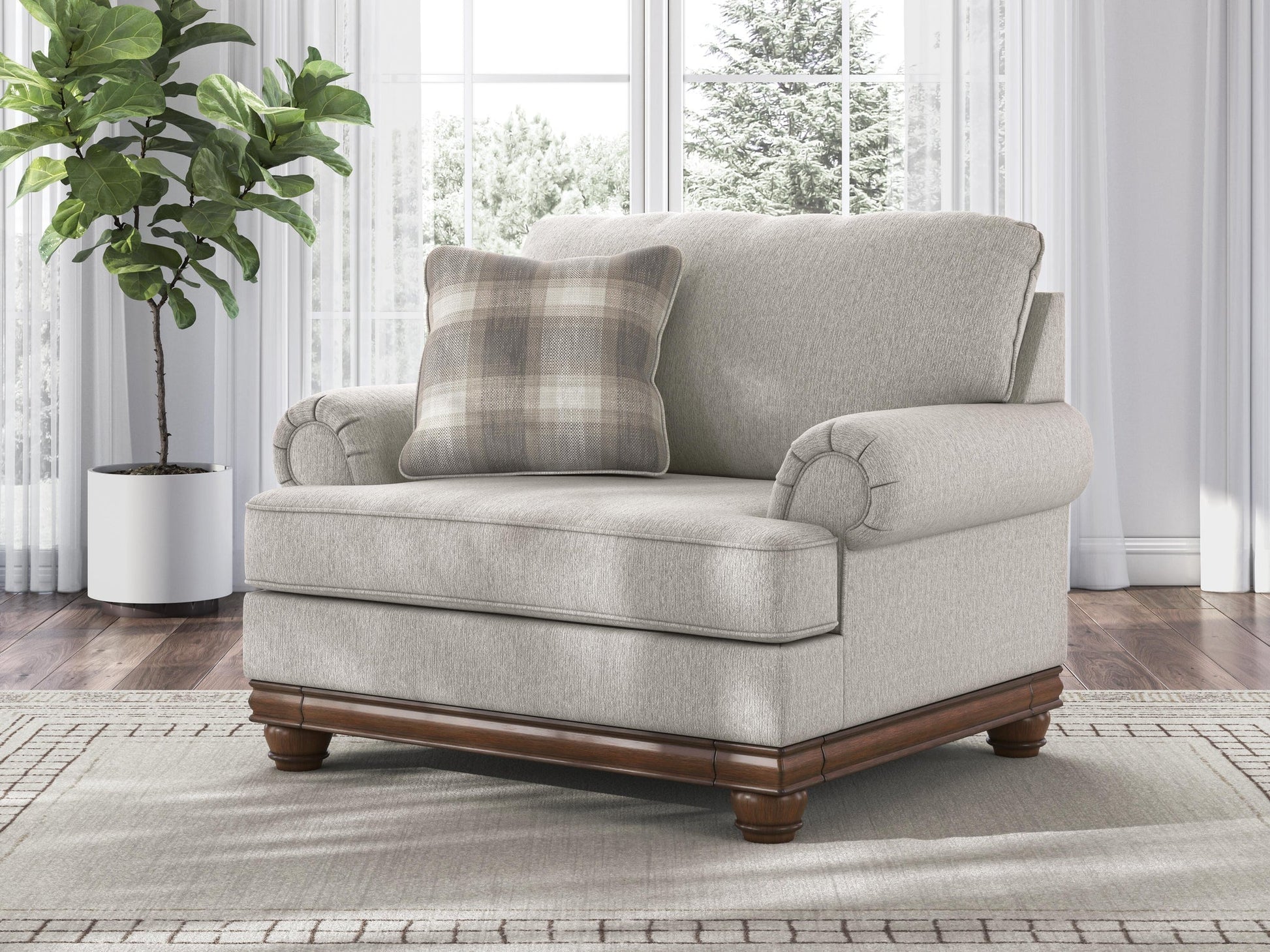 Stoughton Chair and Ottoman Signature Design by Ashley®