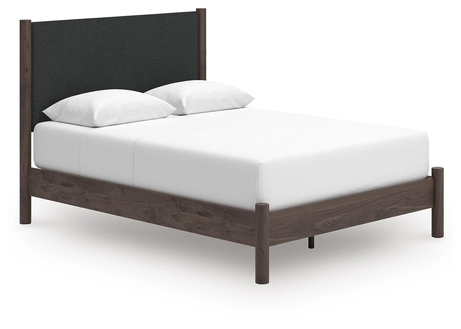 Cadmori  Upholstered Panel Platform Bed, Dresser, Mirror, Chest And Nightstand Signature Design by Ashley®