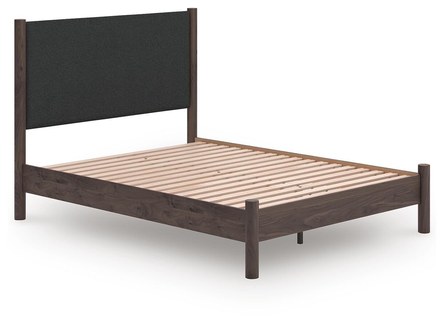 Cadmori  Upholstered Panel Platform Bed, Dresser And Mirror Signature Design by Ashley®