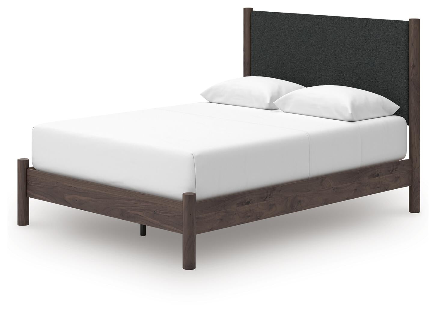 Cadmori  Upholstered Panel Platform Bed, Dresser And Mirror Signature Design by Ashley®