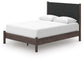 Cadmori  Upholstered Panel Platform Bed, Dresser And Mirror Signature Design by Ashley®