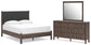 Cadmori  Upholstered Panel Platform Bed, Dresser And Mirror Signature Design by Ashley®