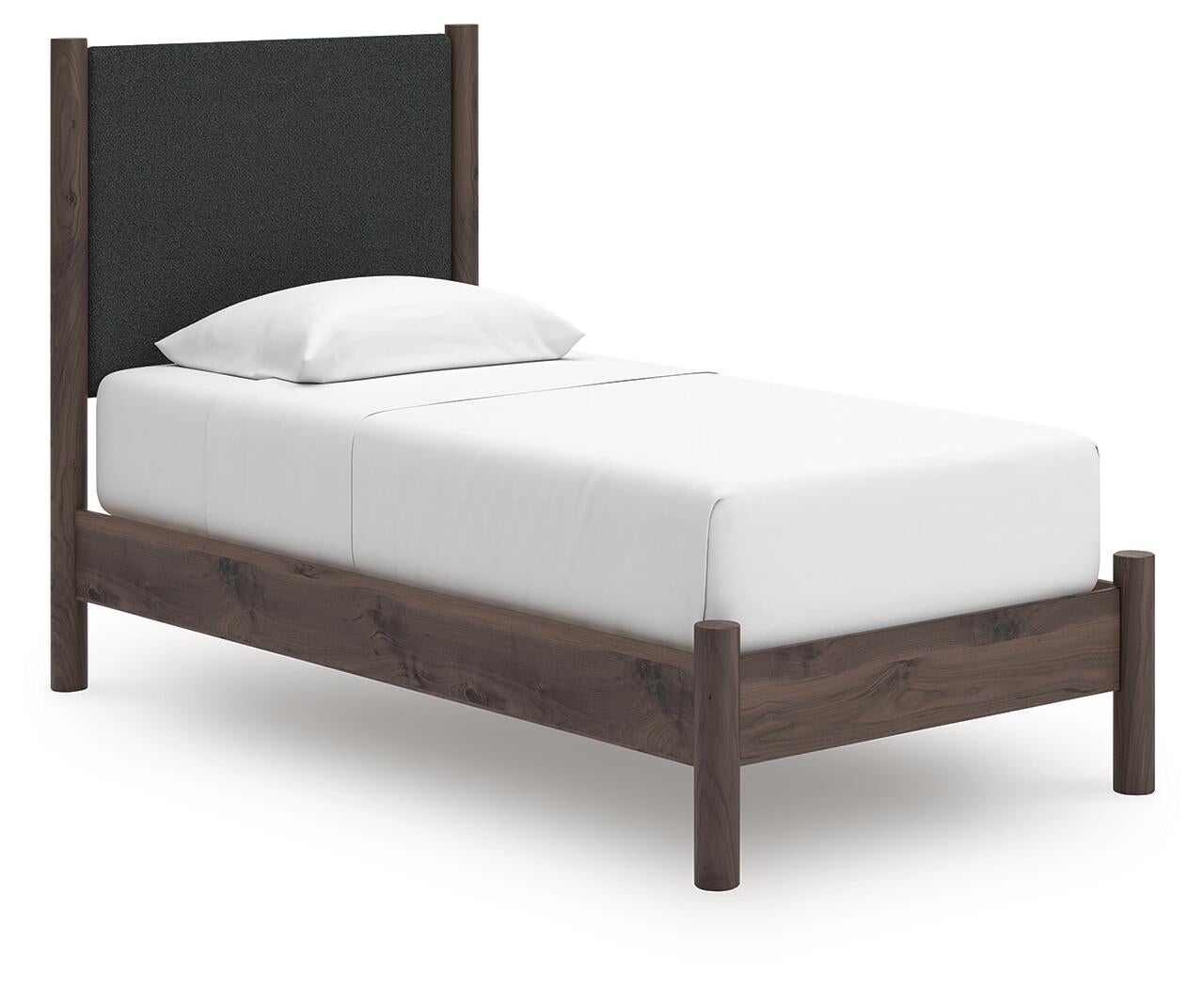 Cadmori  Upholstered Panel Platform Bed, Dresser, Mirror, Chest And Nightstand Signature Design by Ashley®