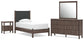 Cadmori  Upholstered Panel Platform Bed, Dresser, Mirror And Nightstand Signature Design by Ashley®