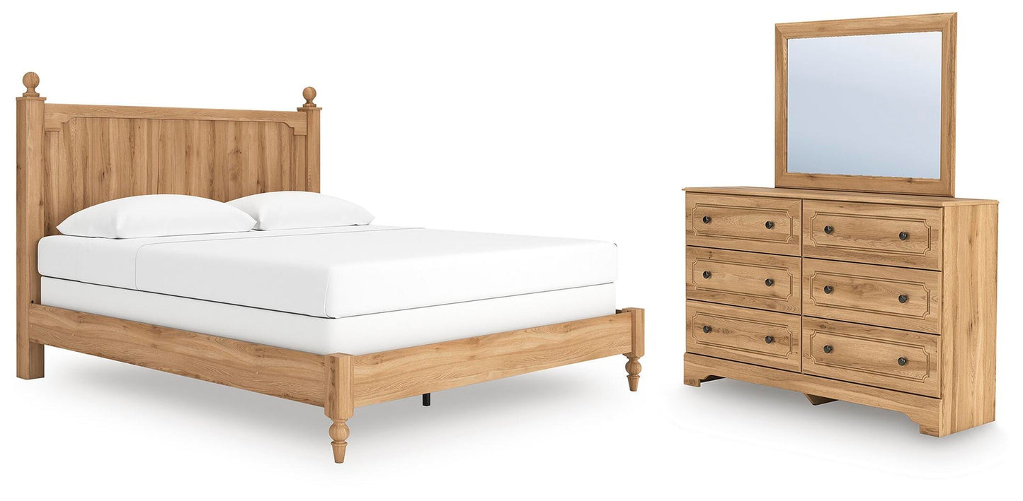 Galletyn  Panel Bed With Mirrored Dresser Signature Design by Ashley®