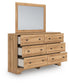 Galletyn  Panel Bed With Mirrored Dresser Signature Design by Ashley®
