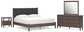 Cadmori  Upholstered Panel Platform Bed, Dresser, Mirror And Nightstand Signature Design by Ashley®