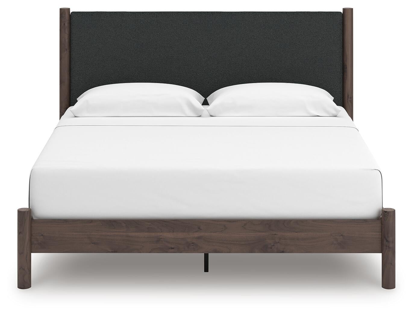Cadmori  Upholstered Panel Platform Bed, Dresser And Mirror Signature Design by Ashley®