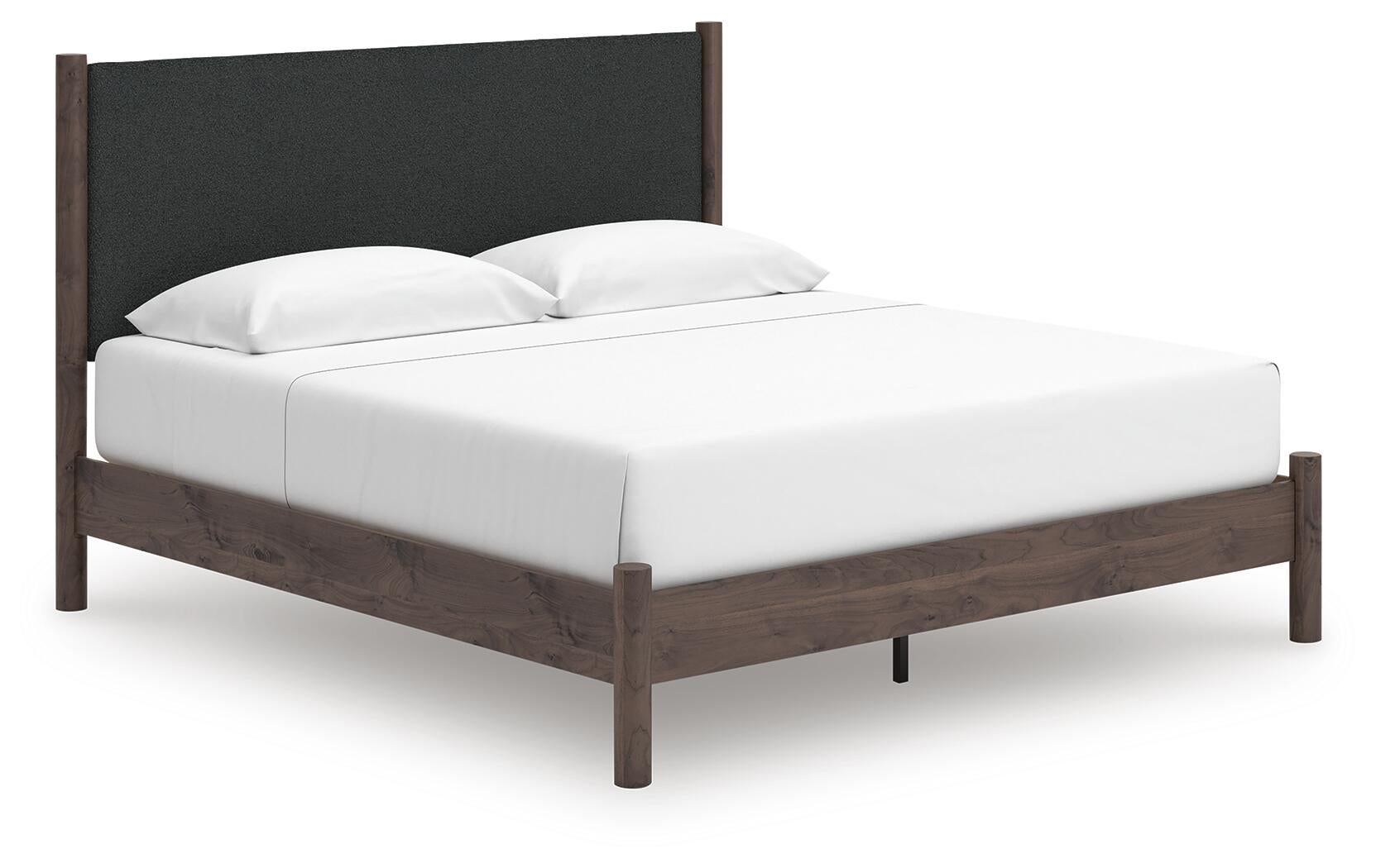Cadmori  Upholstered Panel Platform Bed, Dresser And Mirror Signature Design by Ashley®