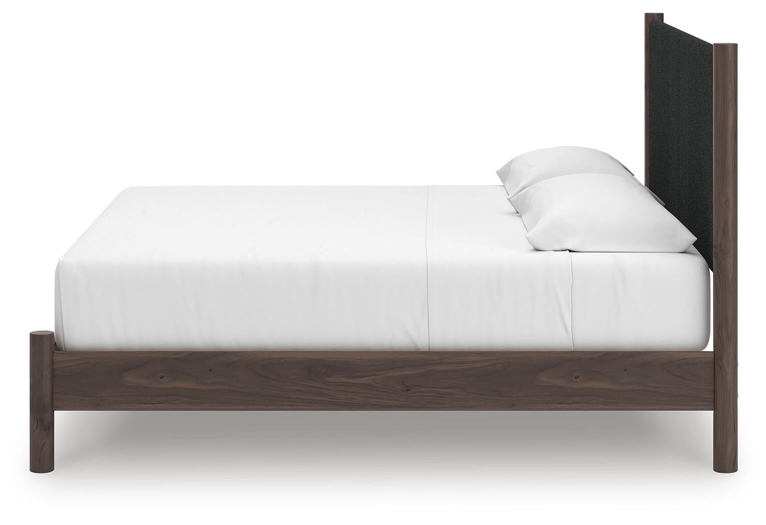 Cadmori  Upholstered Panel Platform Bed, Dresser And Mirror Signature Design by Ashley®