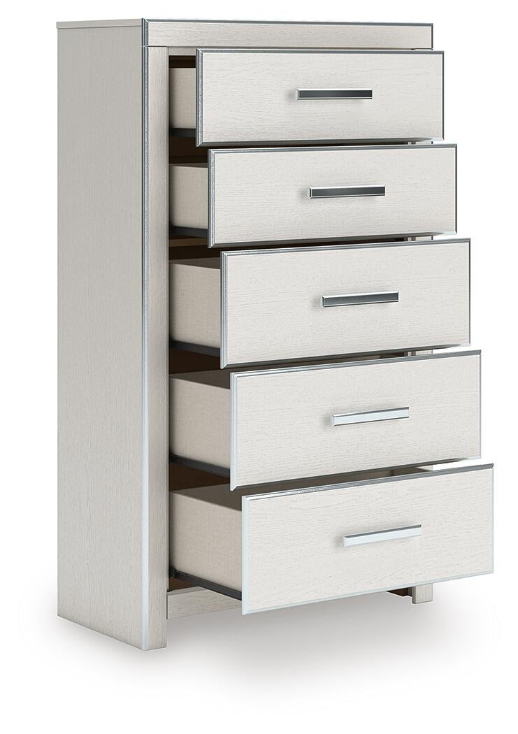 Birmonton  Upholstered Panel Platform Bed, Dresser, Mirror, Chest And Nightstand Signature Design by Ashley®
