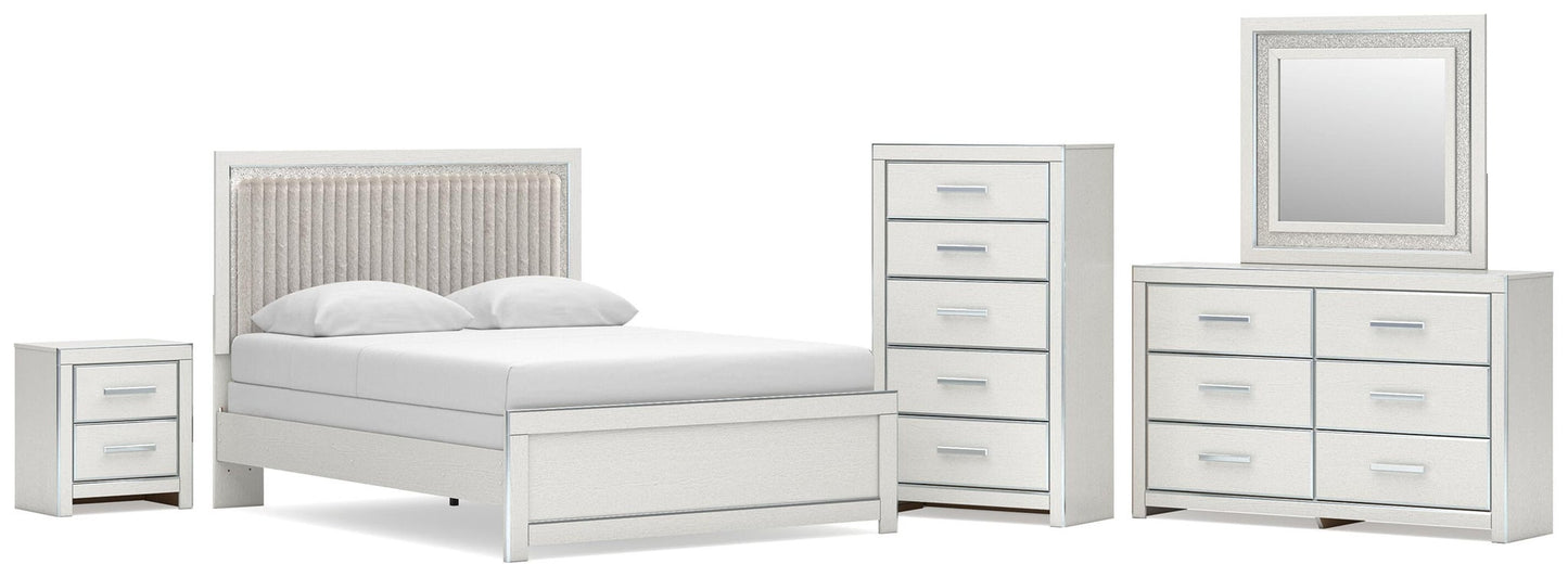 Birmonton  Upholstered Panel Bed, Dresser, Mirror, Chest And Nightstand Signature Design by Ashley®