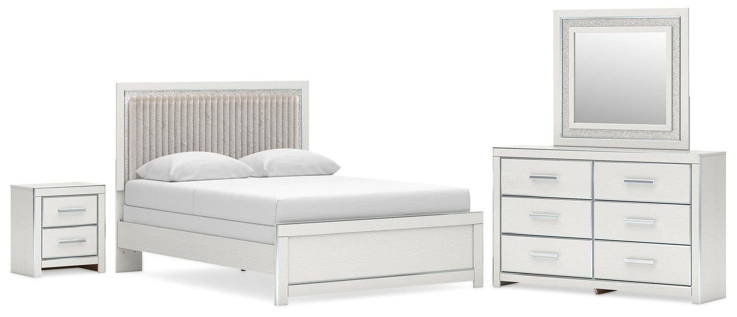 Birmonton  Upholstered Panel Bed, Dresser, Mirror And Nightstand Signature Design by Ashley®