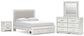 Birmonton  Upholstered Panel Platform Storage Bed, Dresser, Mirror And Nightstand Signature Design by Ashley®