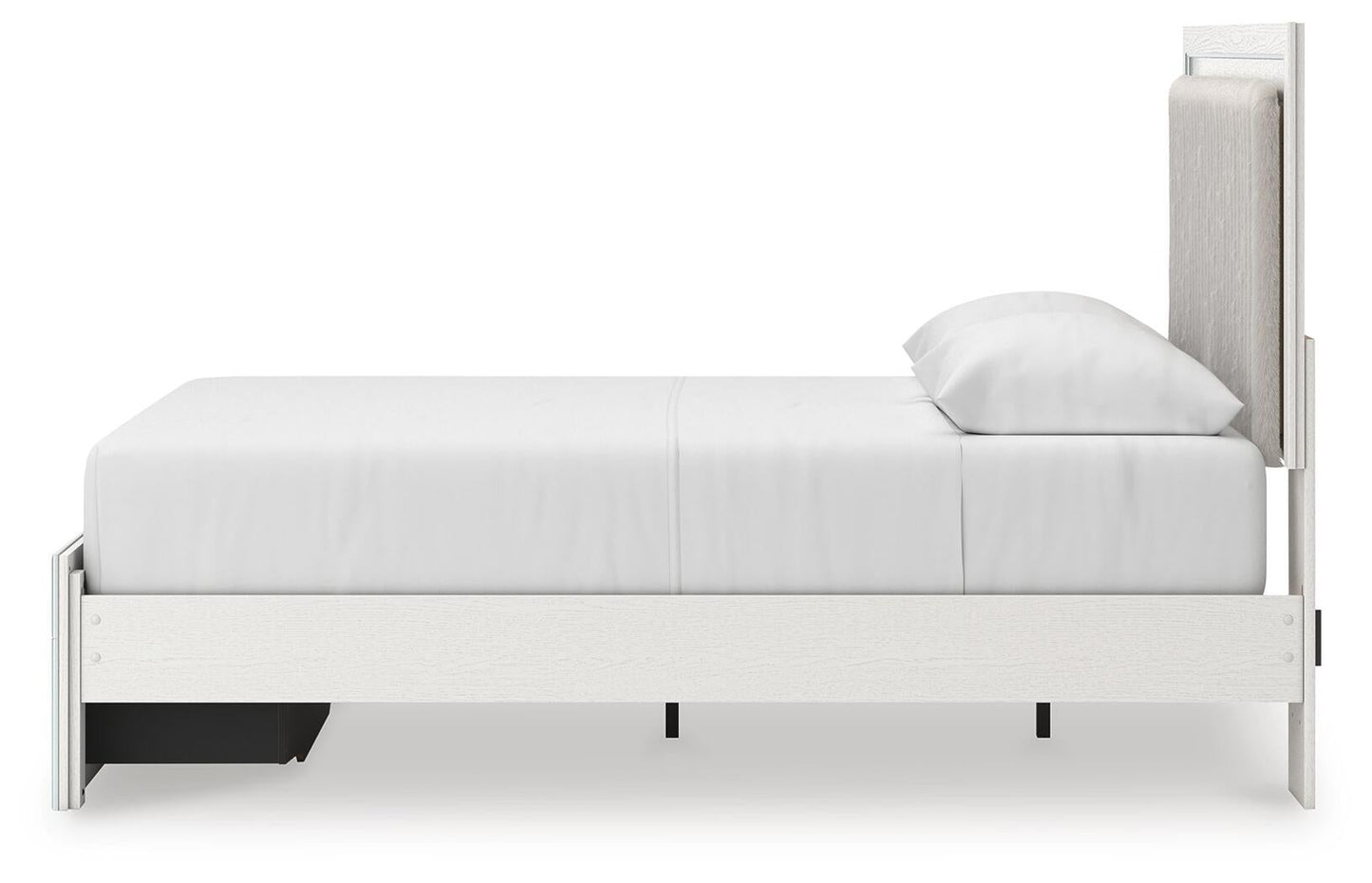 Birmonton  Upholstered Panel Platform Storage Bed, Dresser And Mirror Signature Design by Ashley®