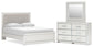 Birmonton  Upholstered Panel Platform Bed, Dresser And Mirror Signature Design by Ashley®