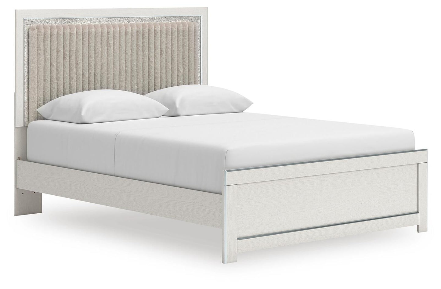 Birmonton  Upholstered Panel Platform Bed, Dresser And Mirror Signature Design by Ashley®
