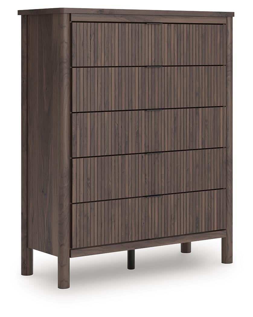 Cadmori  Upholstered Panel Bed, Dresser, Mirror, Chest And Nightstand Signature Design by Ashley®