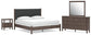 Cadmori  Upholstered Panel Bed, Dresser, Mirror And Nightstand Signature Design by Ashley®
