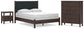 Cadmori  Upholstered Panel Bed, Dresser, Mirror And Nightstand Signature Design by Ashley®