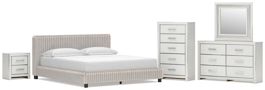 Zuraleus California  Upholstered Bed, Dresser, Mirror, Chest And Nightstand Signature Design by Ashley®