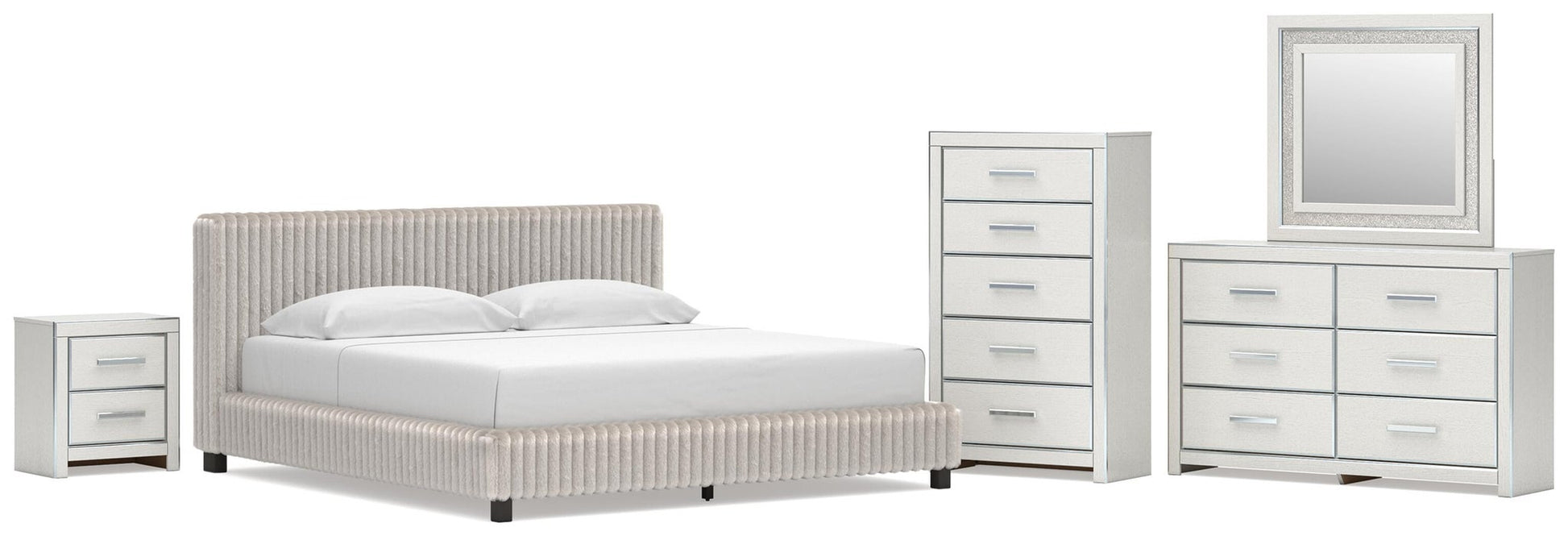 Birmonton  Upholstered Bed, Dresser, Mirror, Chest And Nightstand Signature Design by Ashley®