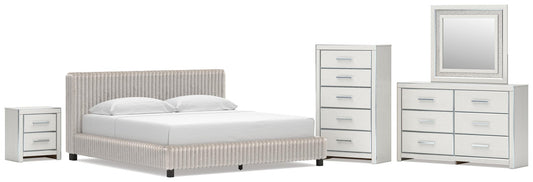 Zuraleus  Upholstered Bed, Dresser, Mirror, Chest And Nightstand Signature Design by Ashley®