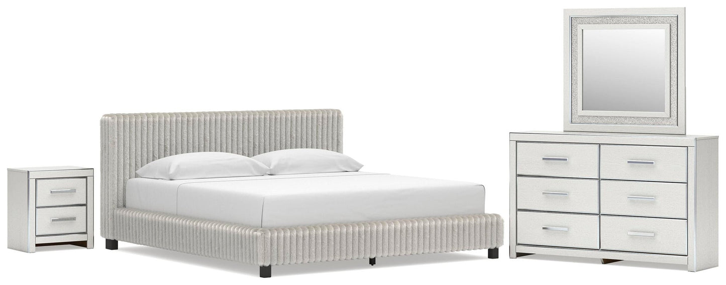 Birmonton  Upholstered Bed, Dresser, Mirror And Nightstand Signature Design by Ashley®