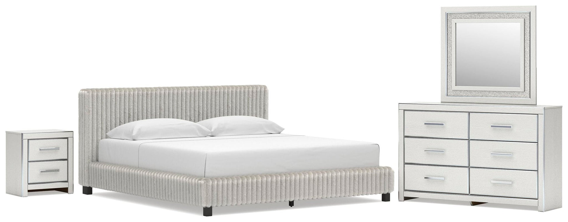 Birmonton  Upholstered Bed, Dresser, Mirror And Nightstand Signature Design by Ashley®