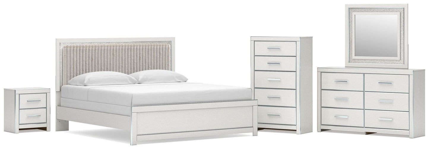 Birmonton  Upholstered Panel Bed, Dresser, Mirror, Chest And Nightstand Signature Design by Ashley®