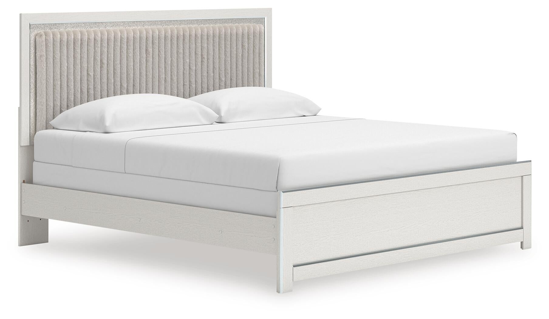 Birmonton  Upholstered Panel Bed, Dresser And Mirror Signature Design by Ashley®